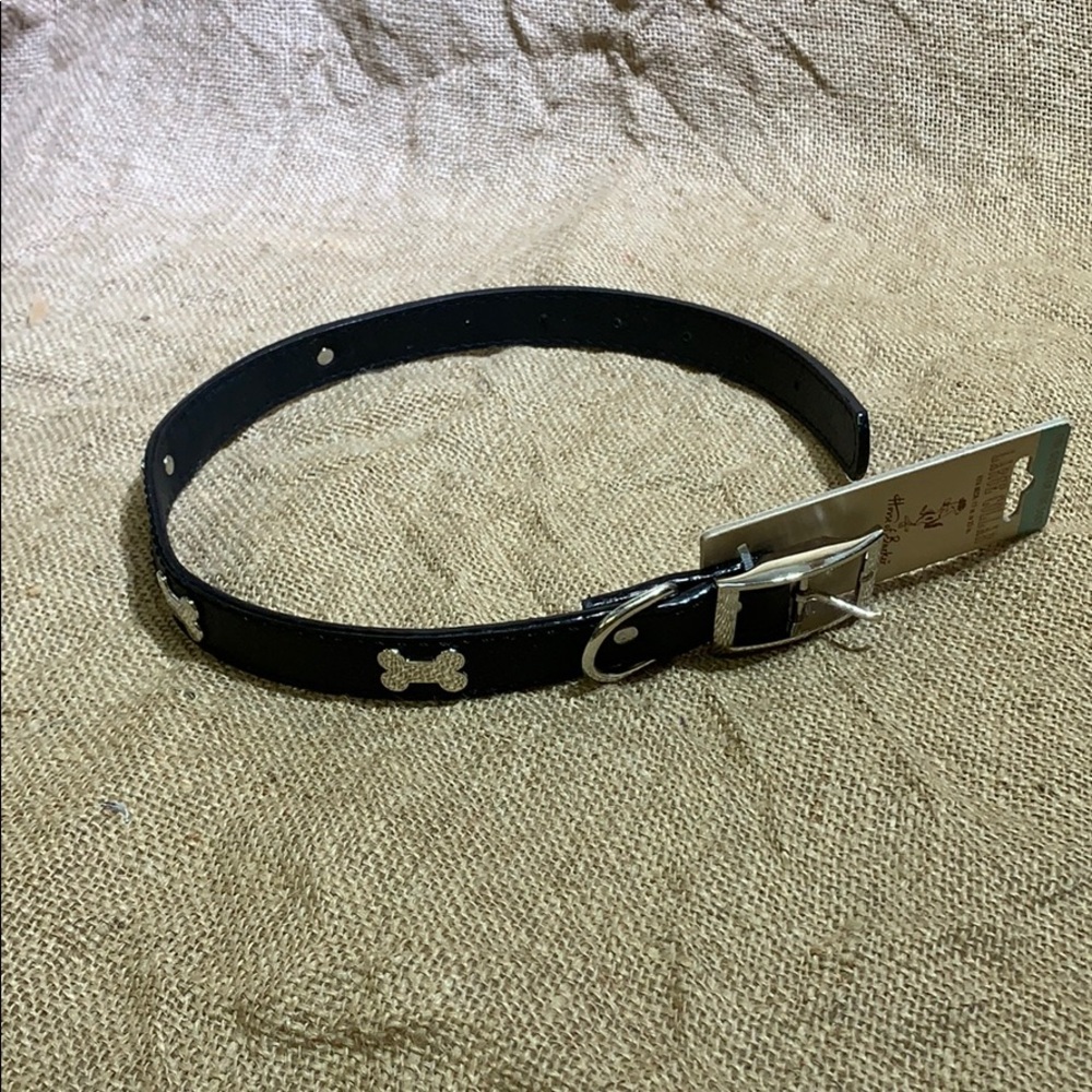 House of Barker large black dog collar brand new
